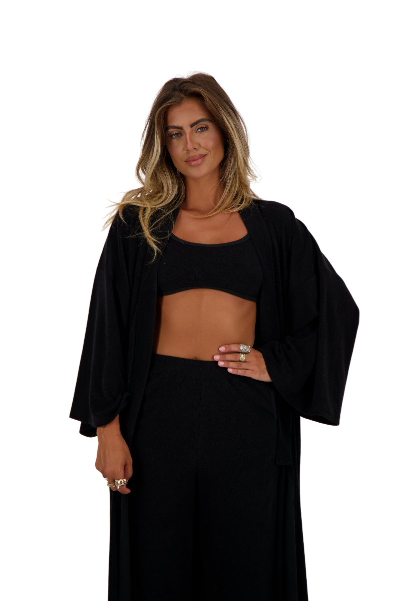 brushed cotton bathrobe